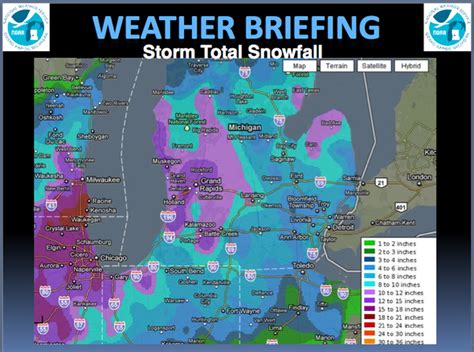 Regional snowfall report from the Grand Rapids National Weather Service ...