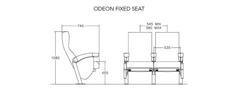 Cinema Chair: Odeon Fixed Seat | Camatic Seating