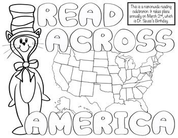 Read Across America Coloring Page Coloring Pages