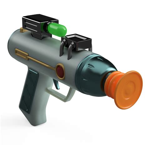 Rick and Morty Ray Gun Prop 3d Model Full Size STL File, Broh. - Etsy