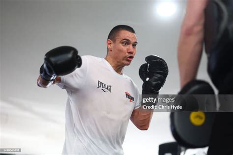 Tim Tszyu during a training session at Sanctum Forge Boxing Gym on ...