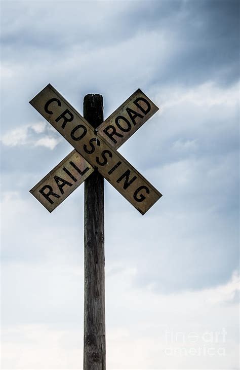 Vintage Railroad Crossing sign Photograph by Alicia BRYANT - Pixels