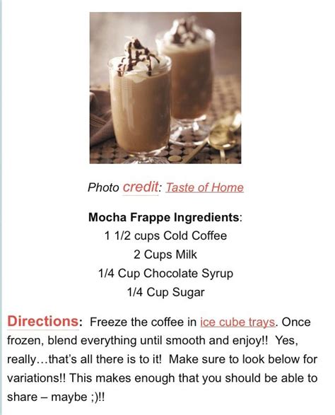 Homemade Mcdonald S Mocha Frappe Recipe | Bryont Blog