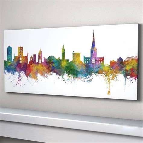 Norwich City Skyline Print By artPause