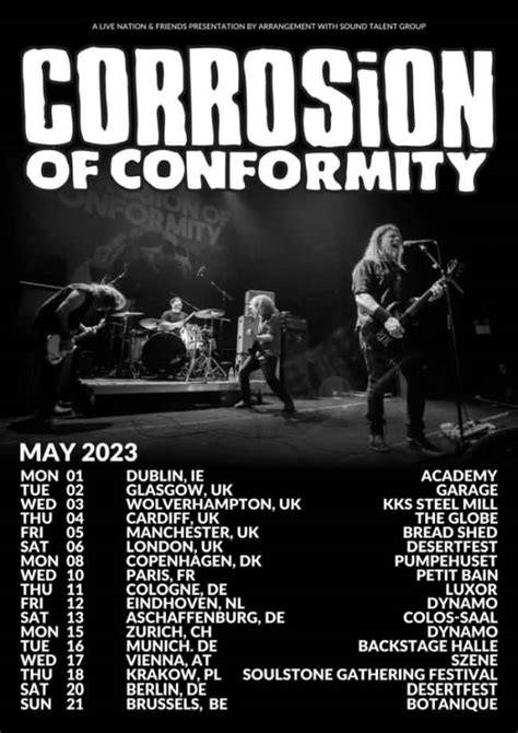 Corrosion Of Conformity – Europa Tour 2023 | RockTimes