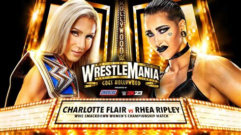 CHARLOTTE FLAIR VS RHEA RIPLEY - WrestleMania 39 - YouTube