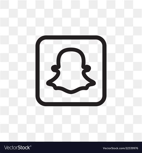 Snapchat social media icon design template Vector Image