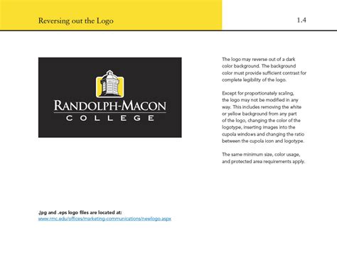 Randolph-Macon College Corporate ID – Design Visions