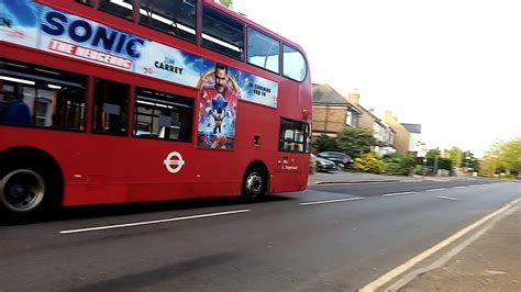 Stagecoach London Enviro 400 Hybrid passing The Brent - YouTube