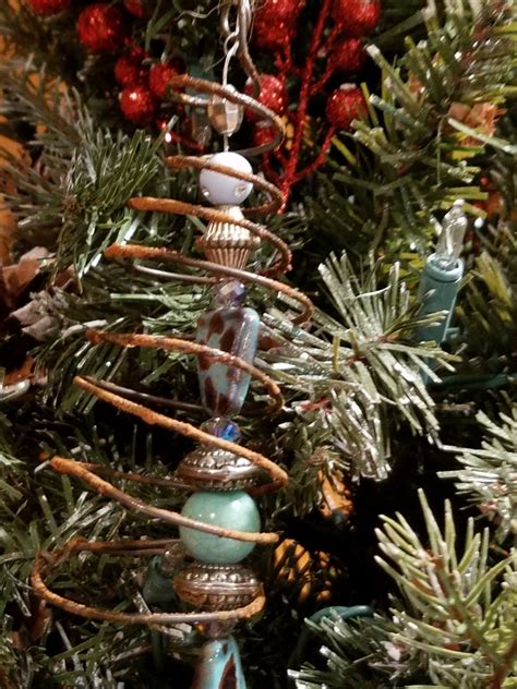 Two Diy Rustic Christmas Tree Ornaments - Mixed Kreations