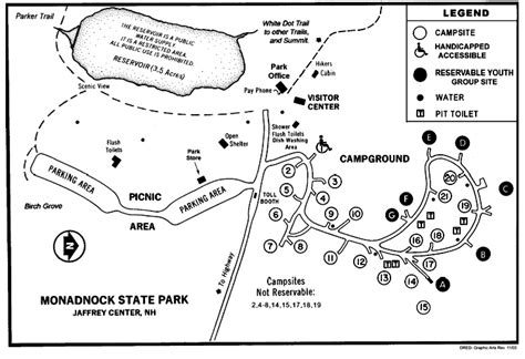 Monadnock State Park map - Jaffrey NH • mappery