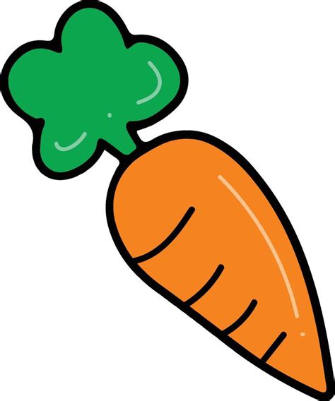 Carrot drawing isolated 22419756 Vector Art at Vecteezy