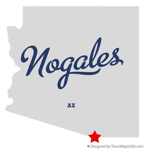 Map of Nogales, AZ, Arizona