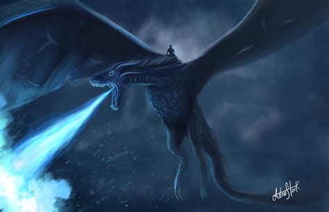 Viserion and The night King, by Adoniram Rodriguez : r/ImaginaryWesteros