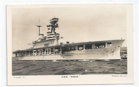 Royal Navy: HMS Eagle (1918) Aircraft Carrier Postcards