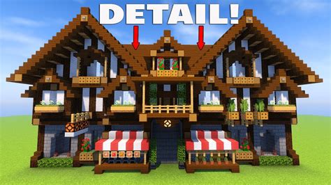 BUILDING BETTER IN MINECRAFT - EASY TIPS TO DETAIL YOUR HOUSE! - YouTube