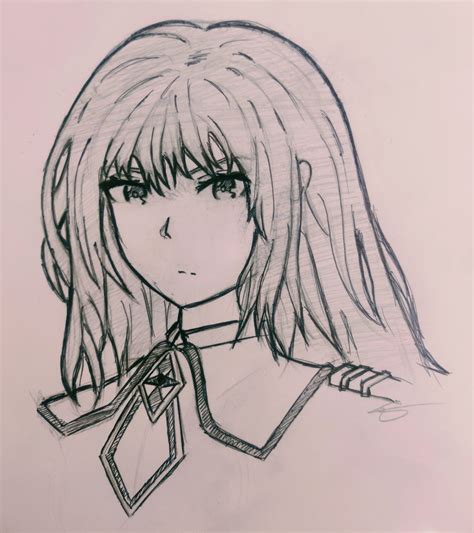 Claire Kagenou. Tips appreciated, still a newbie. : r/AnimeSketch