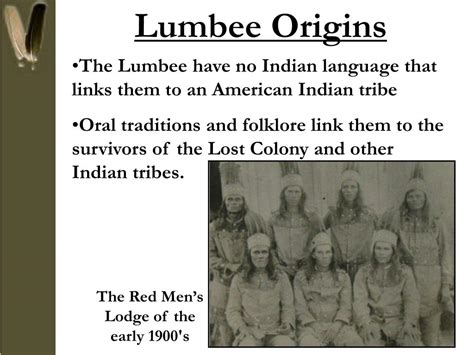 PPT - The History & Culture of the Lumbee Tribe PowerPoint Presentation ...