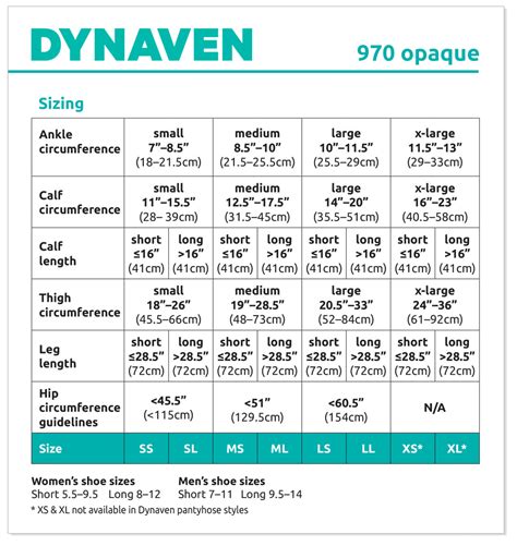 Orthofeet Sizing Chart