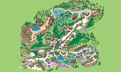 Map of Dollywood | Smoky Mountains | Theme park map, Dollywood park, Dollywood