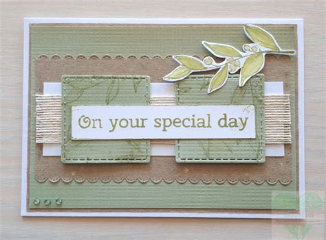 "Olive Grove" An olive green and brown card made for a male birthday ...