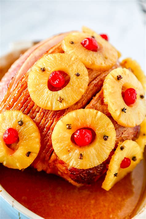 Baked Ham Recipe - Brown Sugar Pineapple Glazed Ham - No. 2 Pencil