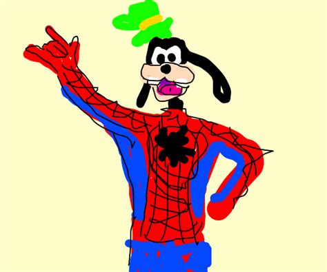 Goofy Spiderman - Drawception