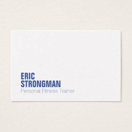 Modern minimal elegant white blue business card | Zazzle | Blue business card, Business card ...