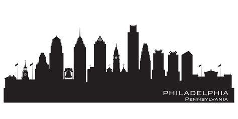 Philly Skyline Line Drawing There must be no consecutive horizontal lines of equal height in the ...