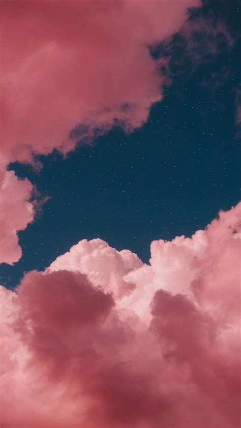 Iphone Wallpaper Aesthetic Pink Clouds - PetsWall