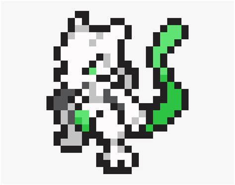 Pixel Art Pokemon Mewtwo, HD Png Download - kindpng