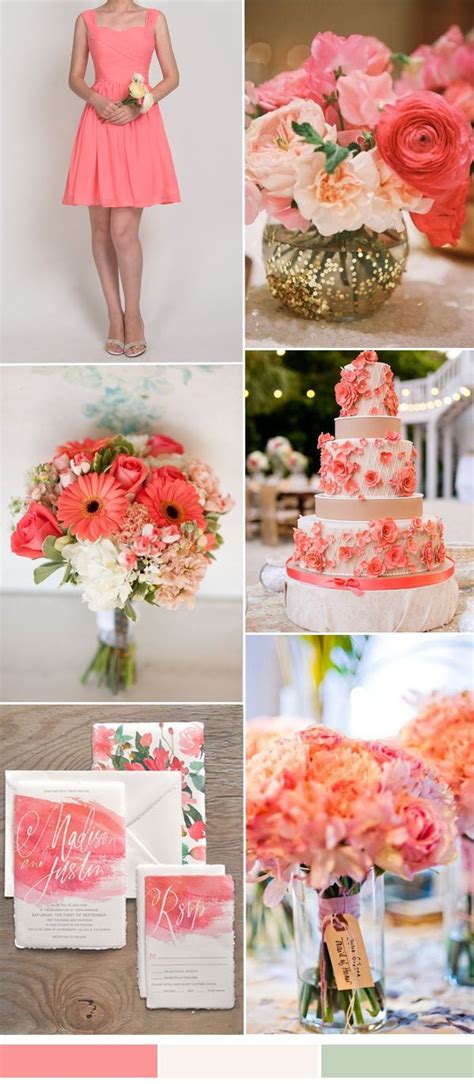 Coral Wedding Colors - jenniemarieweddings