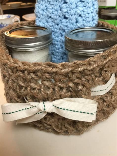 Crocheted Jute Twine Basket - Free Pattern - Savvy Nana | Twine crafts ...