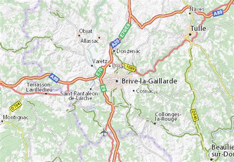 MICHELIN Brive-la-Gaillarde map - ViaMichelin