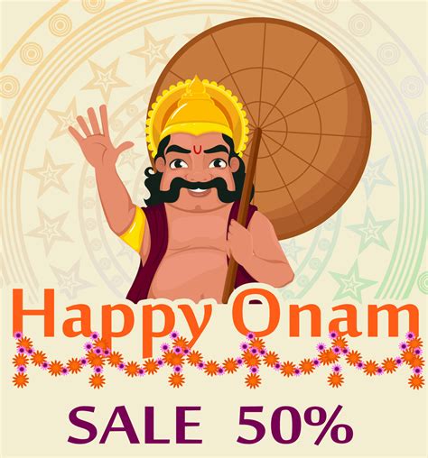 King Mahabali. Happy Onam 9840569 Vector Art at Vecteezy