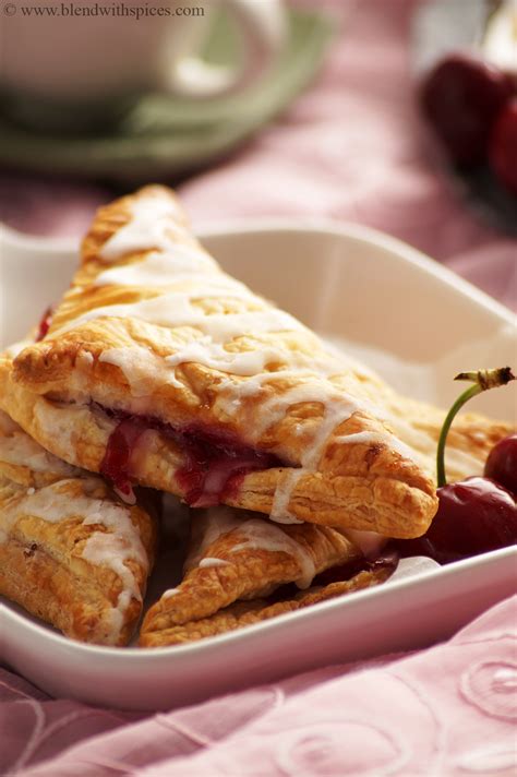 Easy Cherry Turnovers Recipe with Puff Pastry