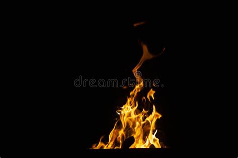 Danger Fire on a Dark Background. Background from Fire Stock Image - Image of heat, blazing ...