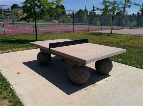 An outdoor ping pong table in the park : mildlyinteresting | Outdoor ...