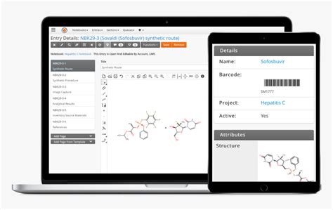 Core Eln On Laptop And Tablet - Chemistry Eln, HD Png Download ...