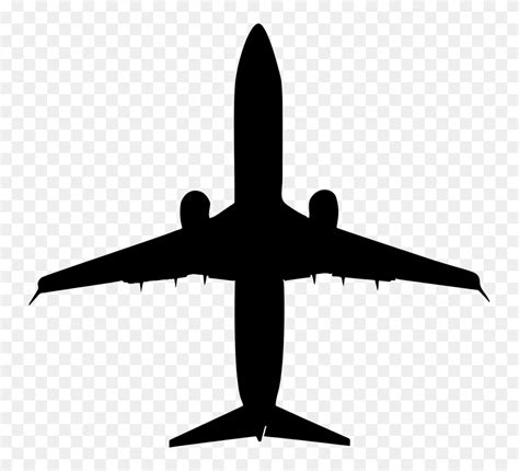 Airplane Silhouette Clip Art - Airplane Silhouette Airplane Png Transparent Png (#5575274 ...