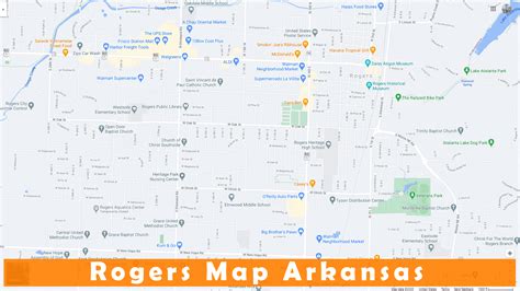 Map Of Rogers Arkansas