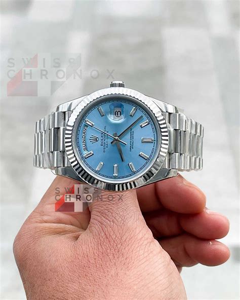 Rolex Day-Date 40 Platinum Diamond Dial | SwissChronox