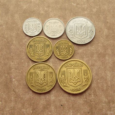 All Ukrainian Nominal Coins Full Set of Coins Coins | Etsy