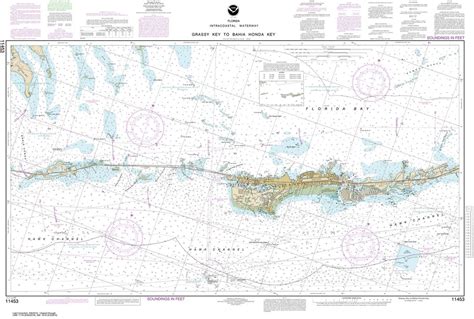 TheMapStore | NOAA Charts, Florida, Gulf of Mexico, 11453, Florida Keys, Grassy KeyBahia Honda ...