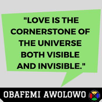 Obafemi Awolowo Quote Love - Respect Your Legacy Books