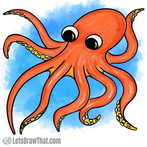 Details more than 149 octopus drawing with colour latest - vietkidsiq.edu.vn