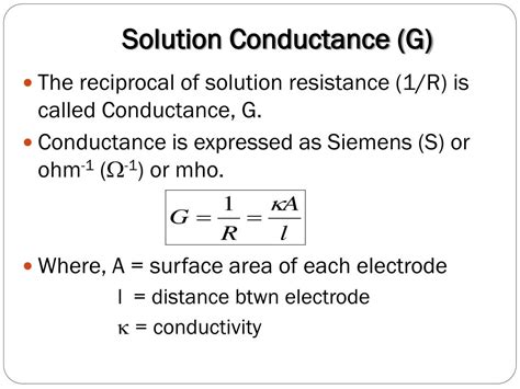 PPT - ELECTROLYTE CONDUCTANCE PowerPoint Presentation, free download ...