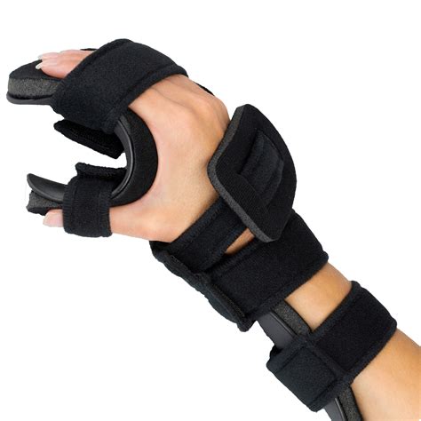 Right Resting Splint Finger Separator Hand Brace Right Medium Neuropathy Immobilizer Extension ...