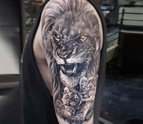 15+ Best Family Tattoo Designs – Lion Tattoo Ideas | Mens lion tattoo, Lion head tattoos, Family ...