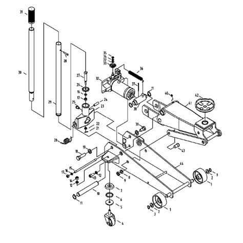 2 Ton Floor Jack Parts Diagram - diagramwirings